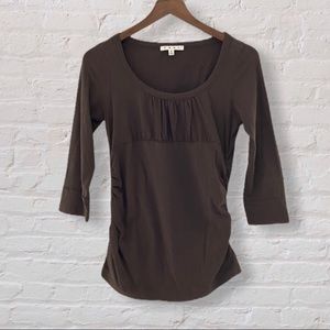 CAbi 3/4 length sleeve shirt